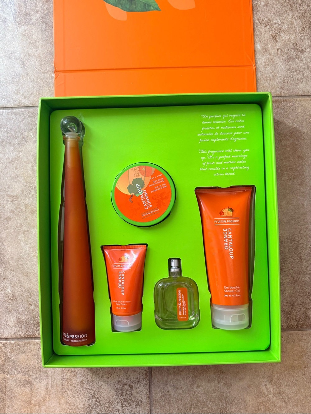 FRUITS & PASSION Orange Cantaloup Bath & Body Care Set